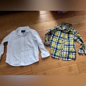 Long sleeve button down tops. 2 included. Childrens Place and Carter’s.